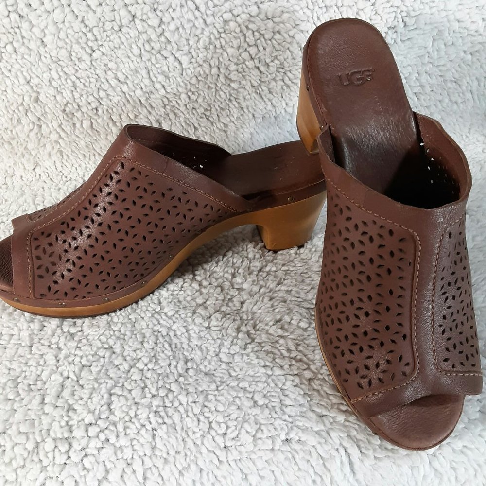 UGG Perforated Leather ANSEL  Platforms